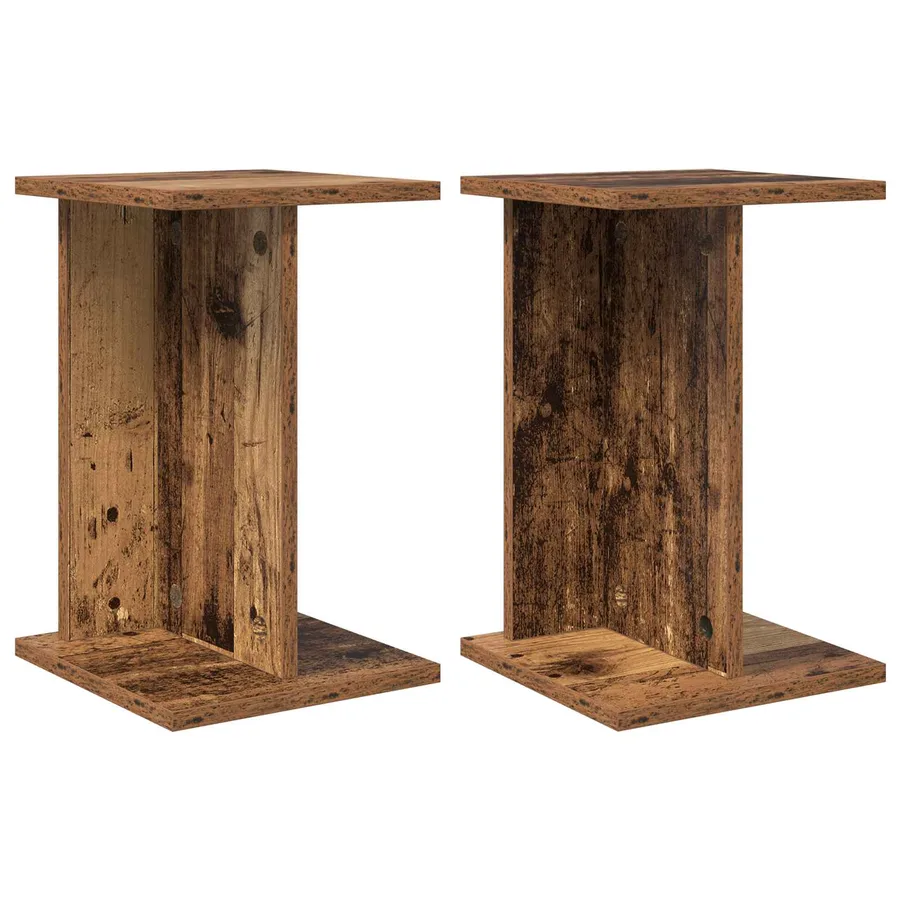 Support de Plante 2 pc Bois ancien 25 x 25,5 x 40,5 cm - 2