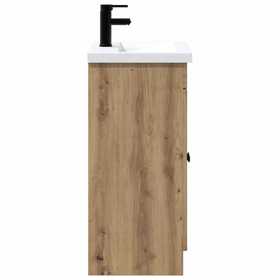 Ensemble de mobilier de salle de bain Chêne artisanal - 6
