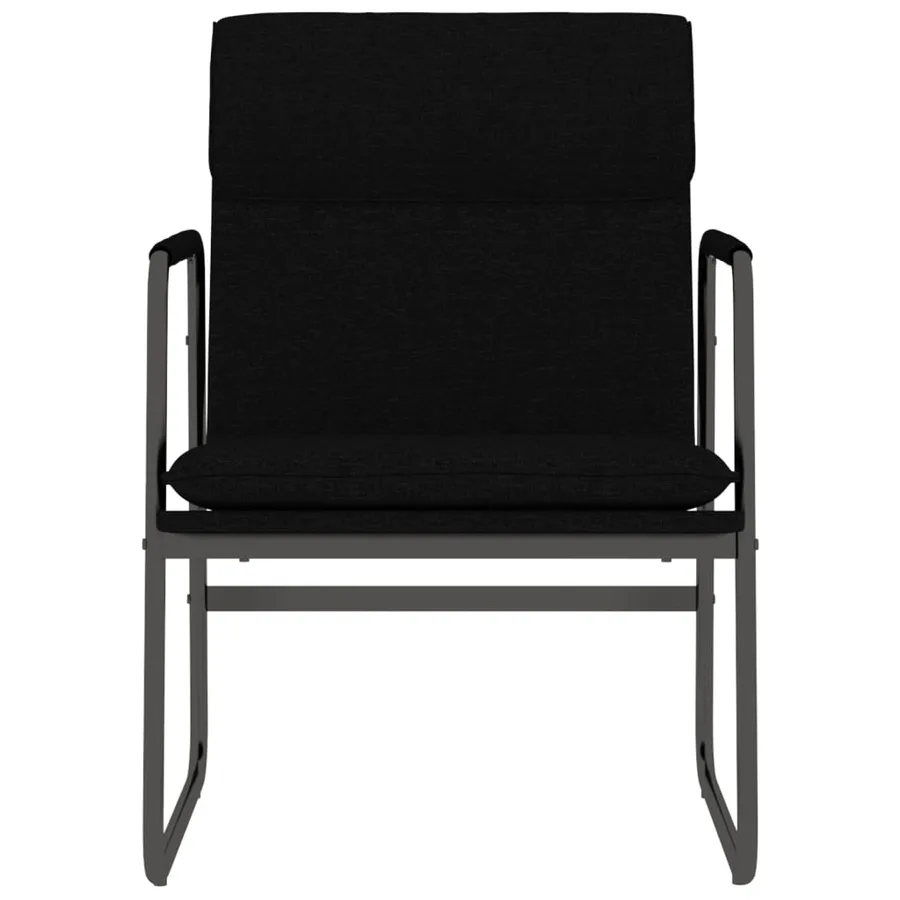 Chaise longue Noir 55x64x80 cm Tissu - 3
