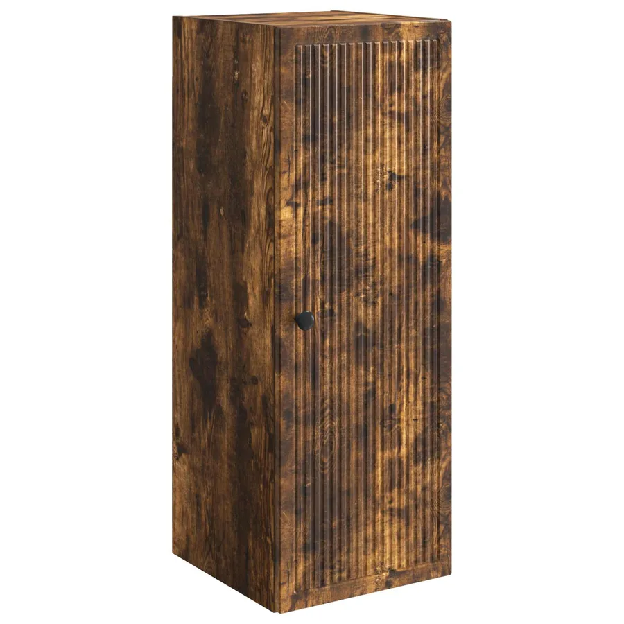 Armoire Murale Chêne fumé 33 x 34,5 x 90 cm Bois d'ingénierie - 2