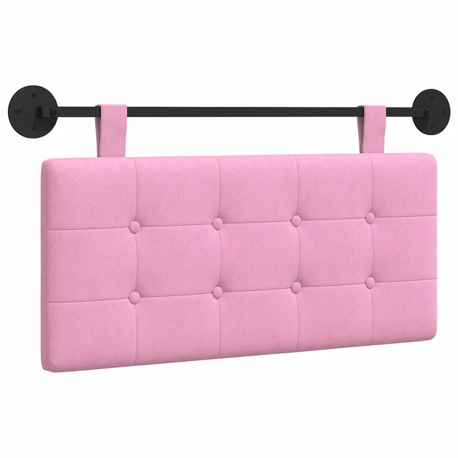 Tête de lit suspendue Rose Tissu - 2