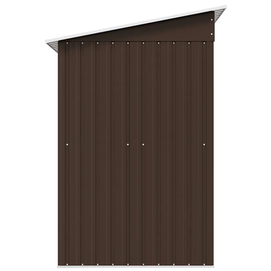 Abri de stockage pour jardin Marron 194x121x181 cm Acier - 6