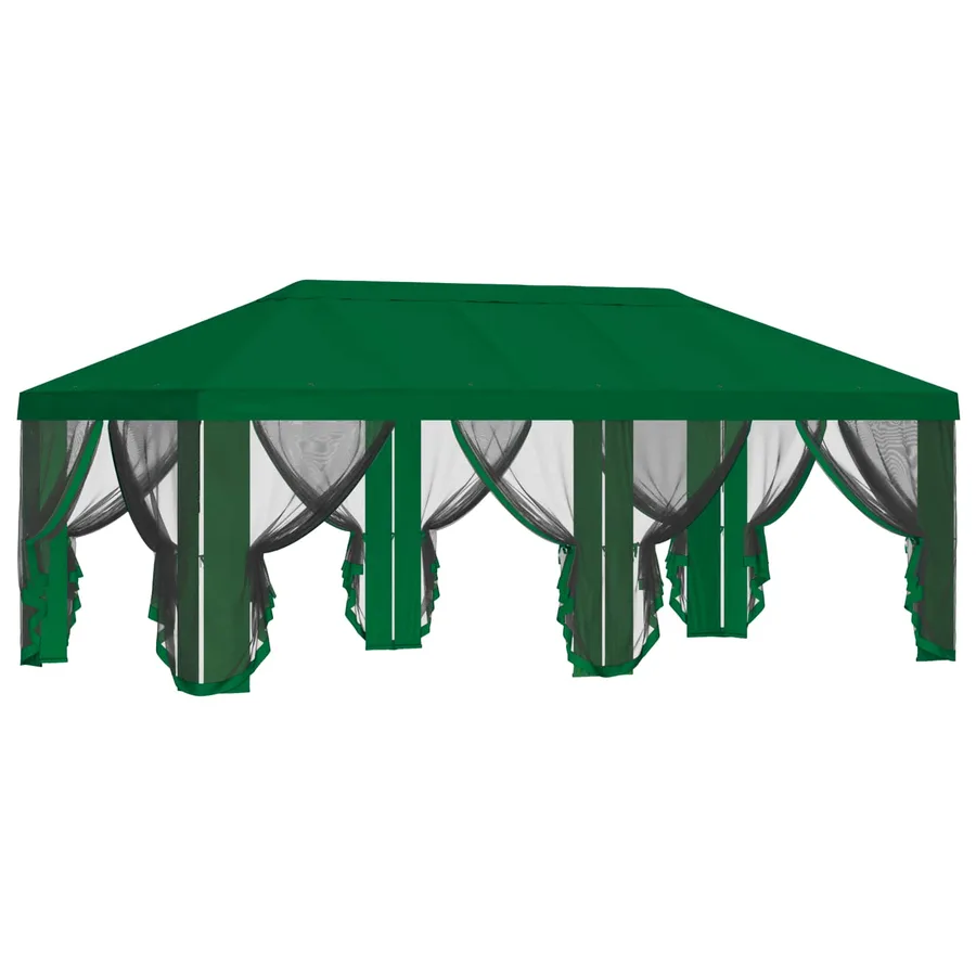 Housse de tonnelle avec murs latéraux Vert 600,5 x 300,5 cm - 4