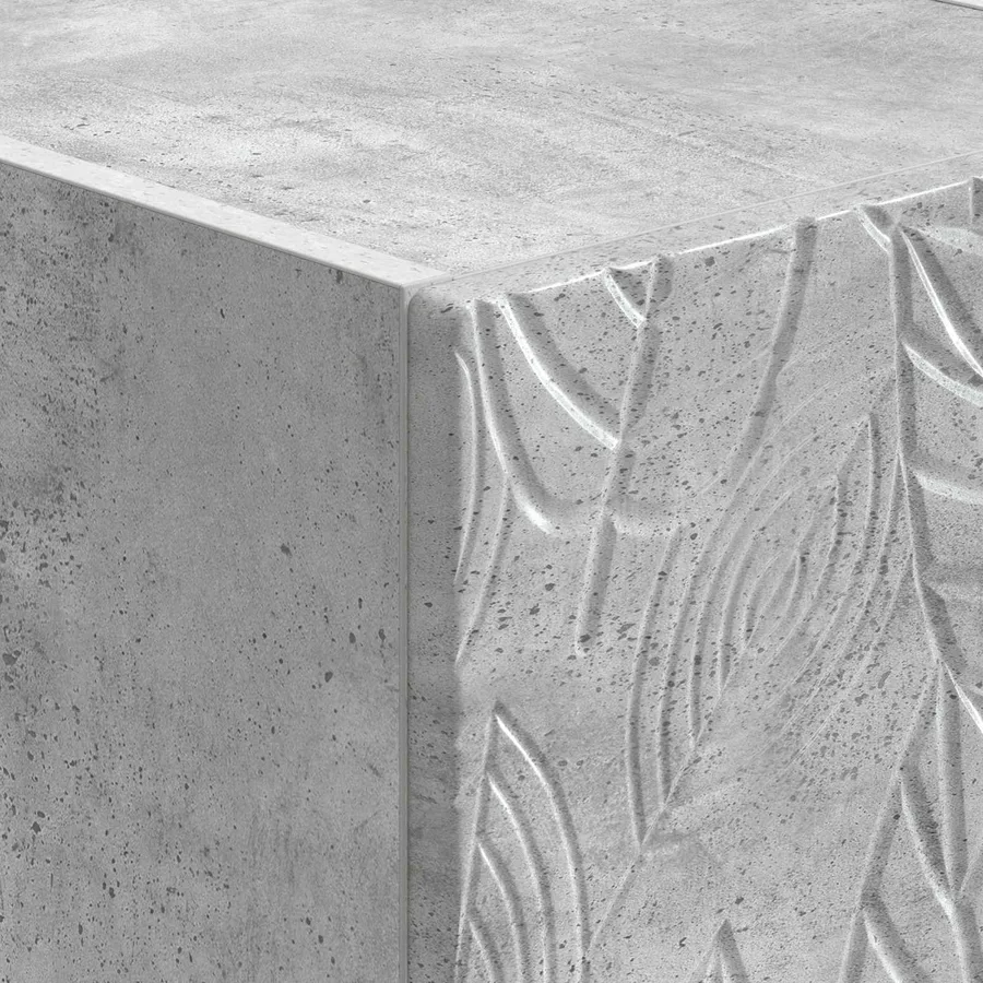 Table d'appoint murale Gris béton 59 x 34,5 x 17 cm - 7