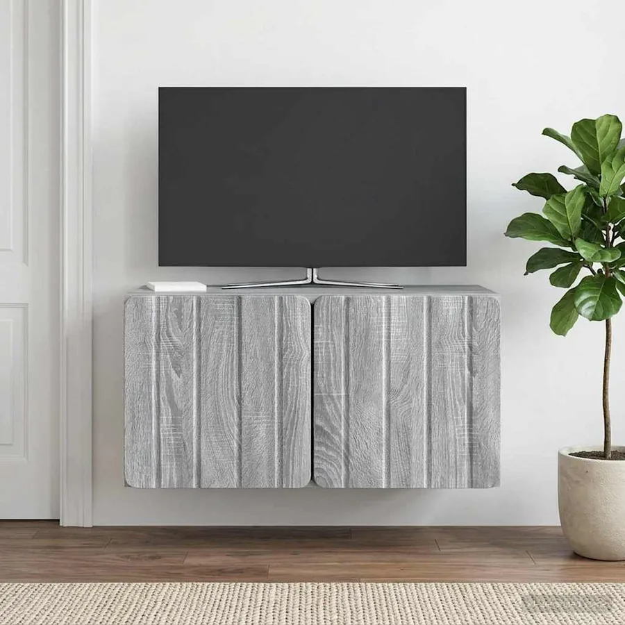 Meuble TV mural 59,5 x 31 x 30 cm Sonoma gris Bois d'ingénierie