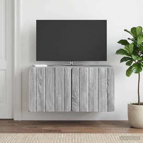 Meuble TV mural 59,5 x 31 x 30 cm Sonoma gris Bois d'ingénierie
