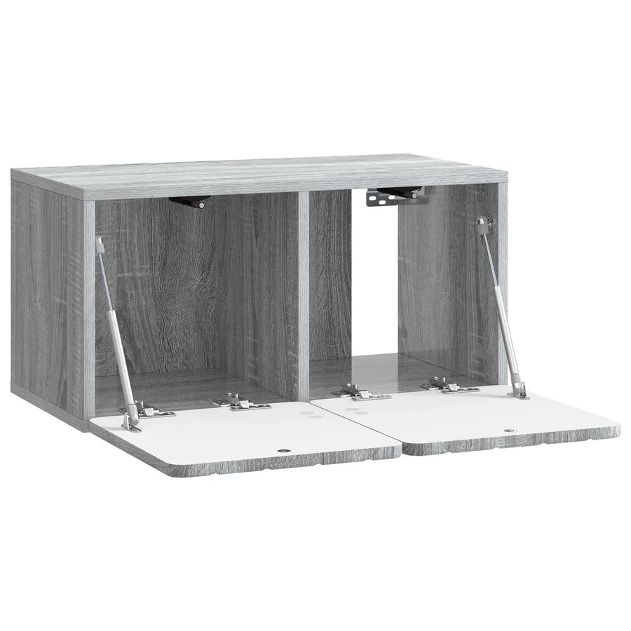 Meuble TV mural 59,5 x 31 x 30 cm Sonoma gris Bois d'ingénierie - 5