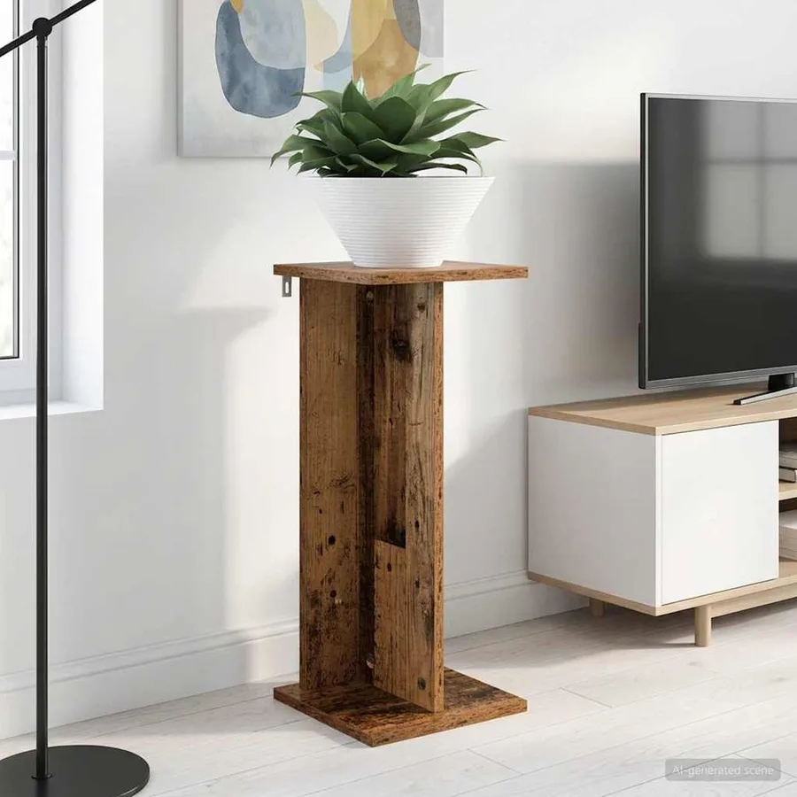 Support de Plante Bois ancien 25 x 25,5 x 60,5 cm - 4