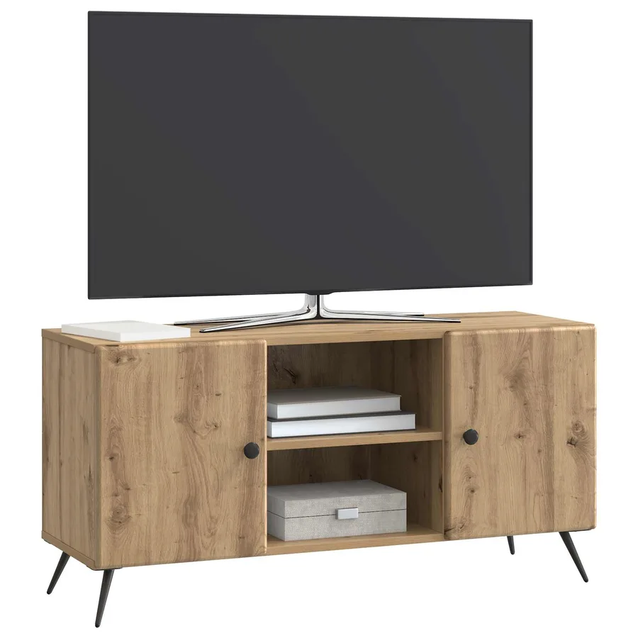Meuble TV 102 x 34,5 x 50 cm Chêne artisanal Bois d'ingénierie - 3