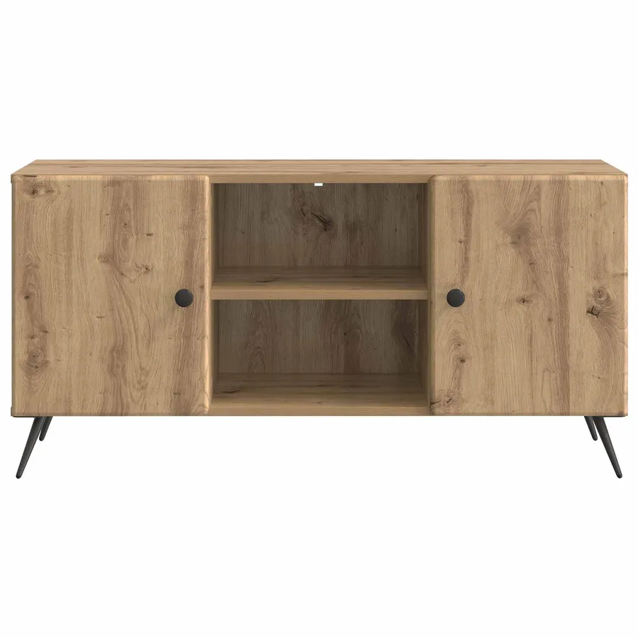 Meuble TV 102 x 34,5 x 50 cm Chêne artisanal Bois d'ingénierie - 6