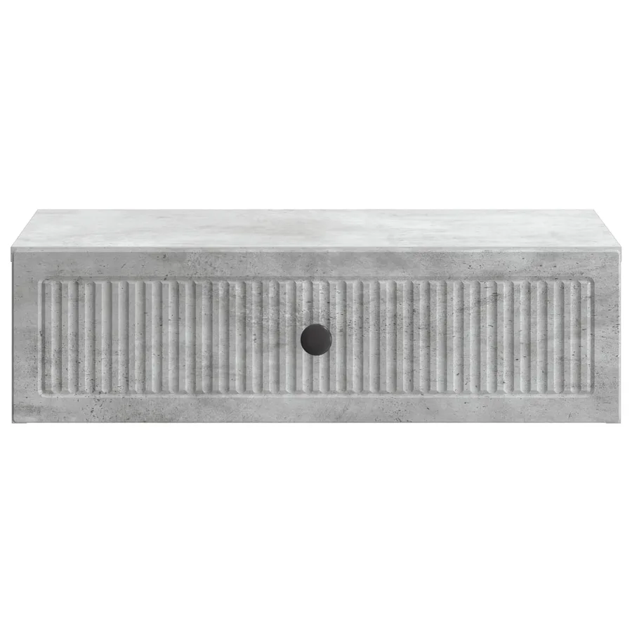 Table d'appoint murale Gris béton 59 x 34,5 x 17 cm - 5