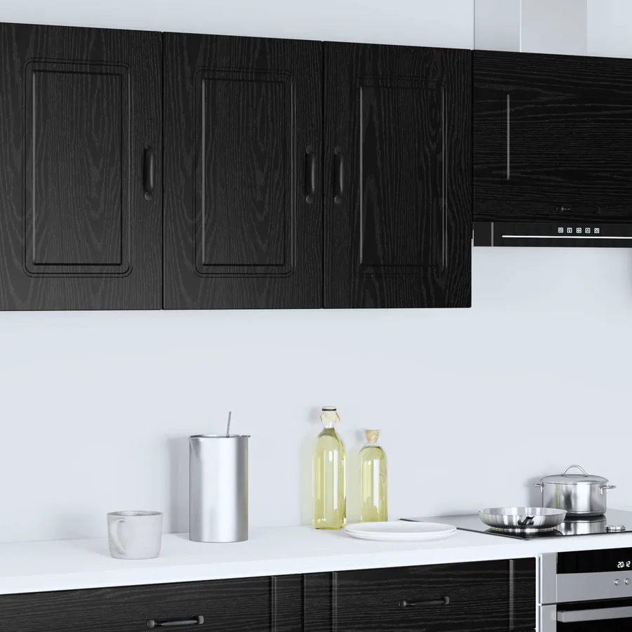 Panneau de lave-vaisselle Kalmar Chêne noir 80 x 31 x 60 cm - 4