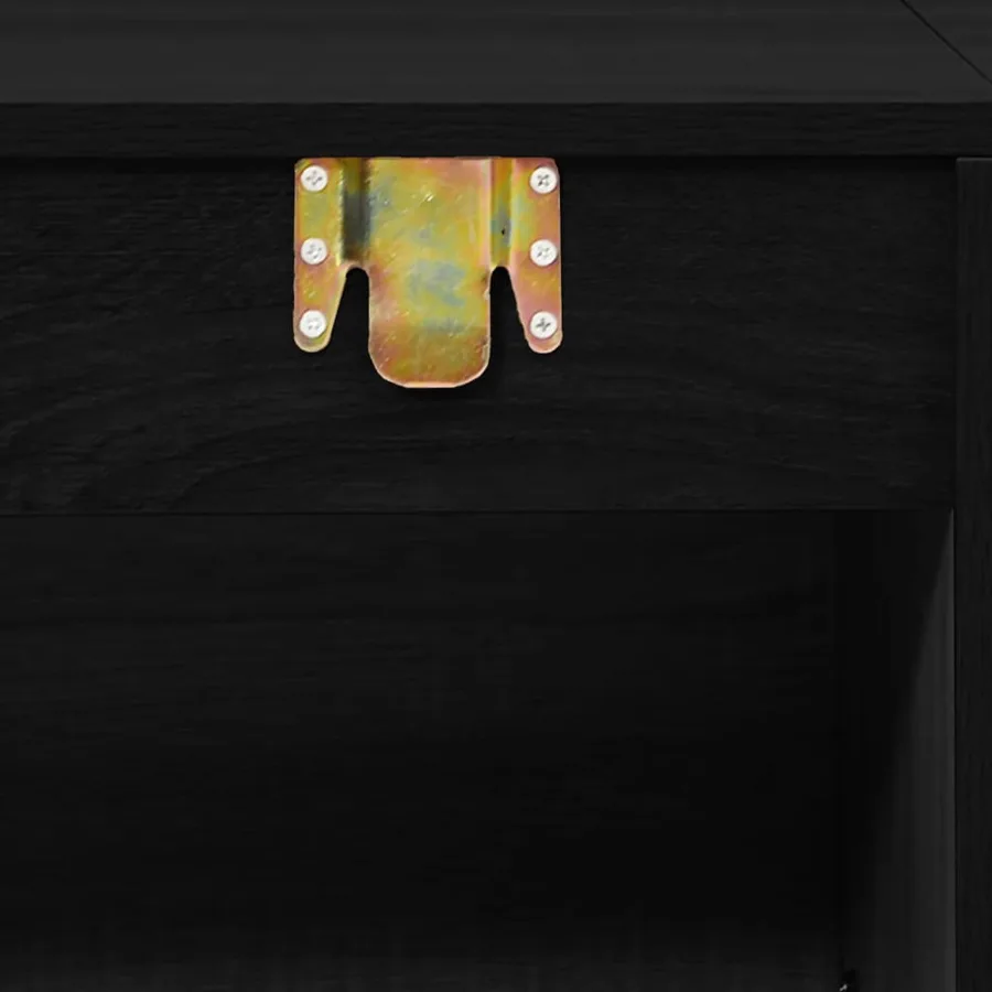 Ensemble de meubles salle de bain 5 pcs noir bois d'ingénierie - 8