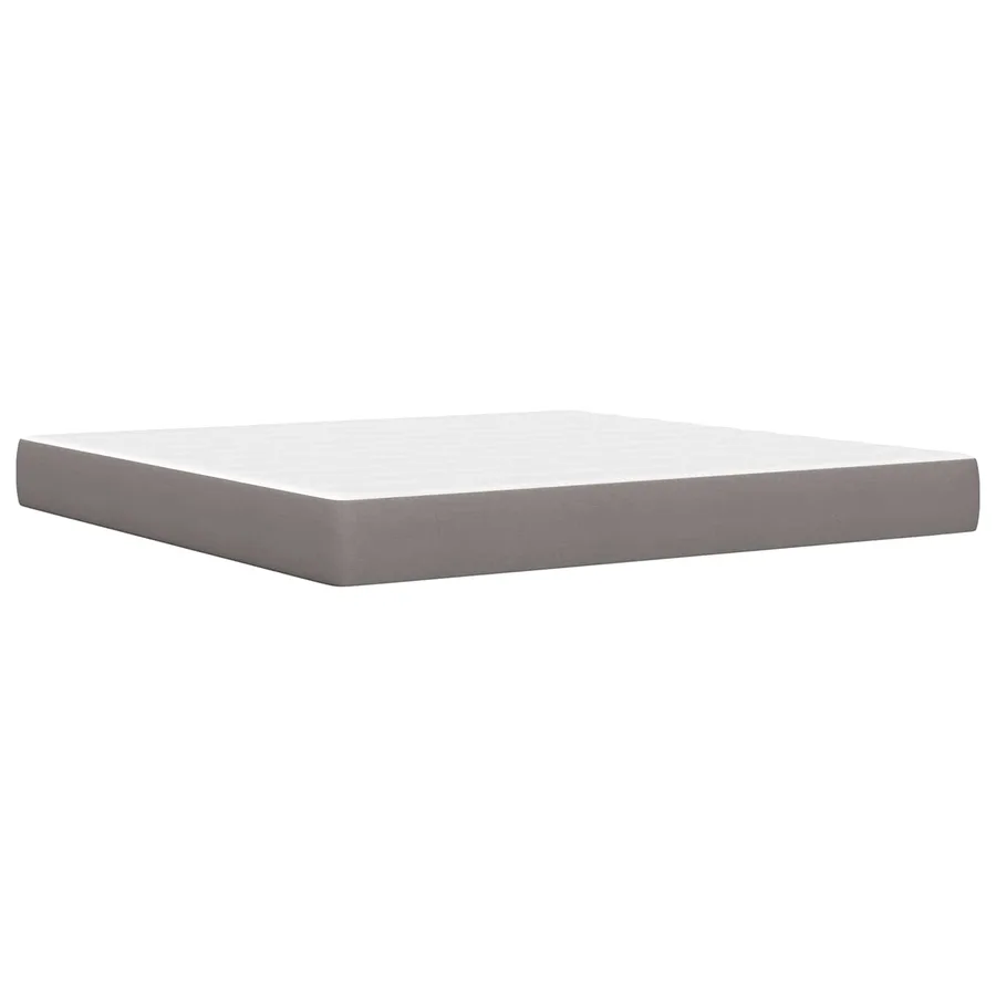 Cadre de lit Taupe 180 x 200 cm Polyester - 5