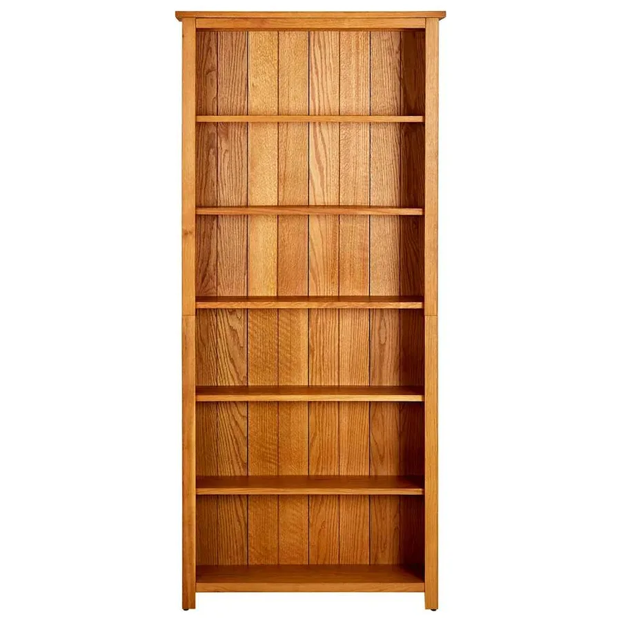 Bibliothèque à 6 étagères 80x22,5x180 cm Bois de chêne massif - 2