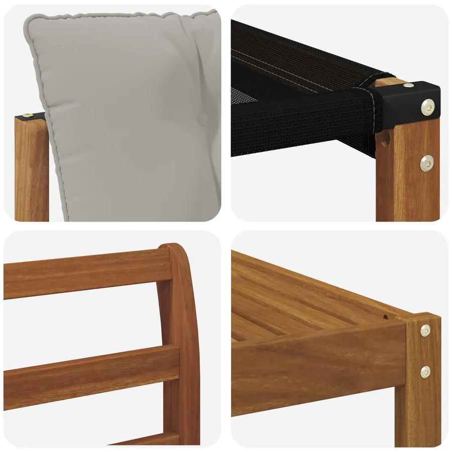 Ensemble de canapés d'extérieur 8 pcs Gris Naturel et Clair - 11