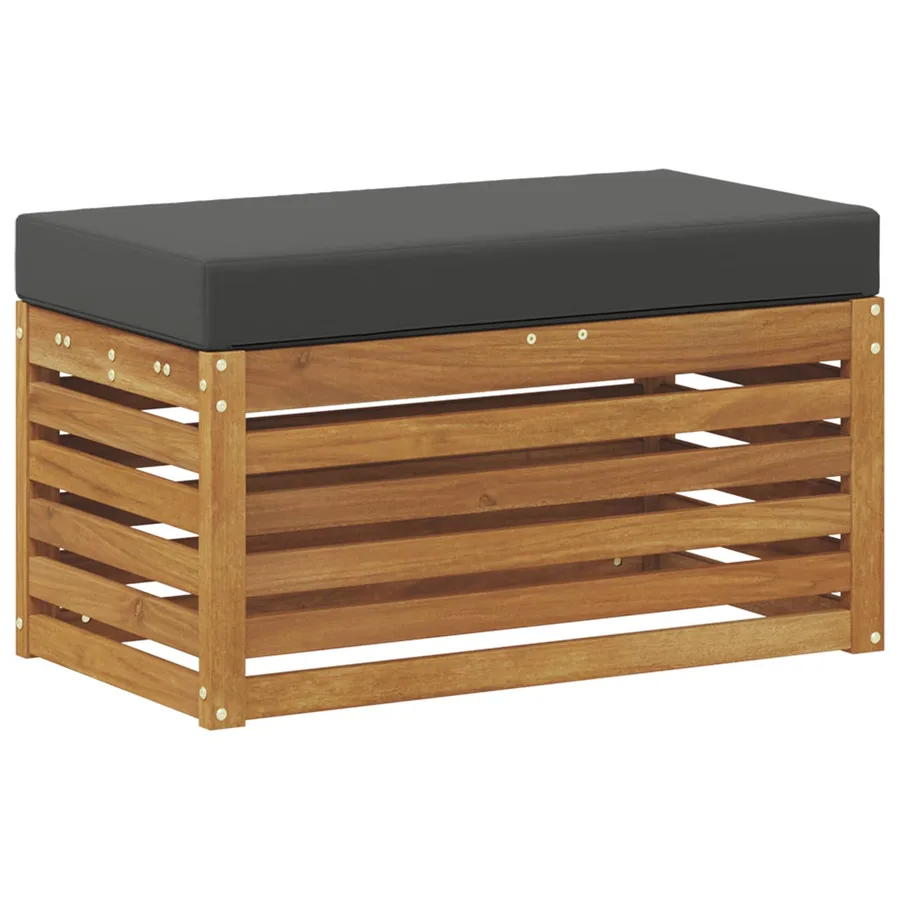 Banc de Jardin Bois d'Acacia Massif Naturel - 5