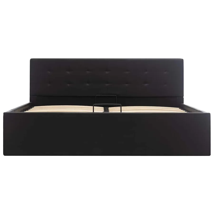 Cadre de lit avec rangement hydraulique Similicuir 160x200 cm - 4