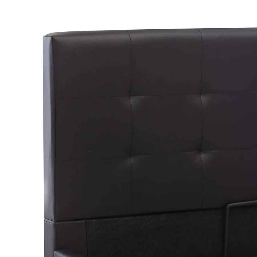 Cadre de lit avec rangement hydraulique Similicuir 160x200 cm - 8