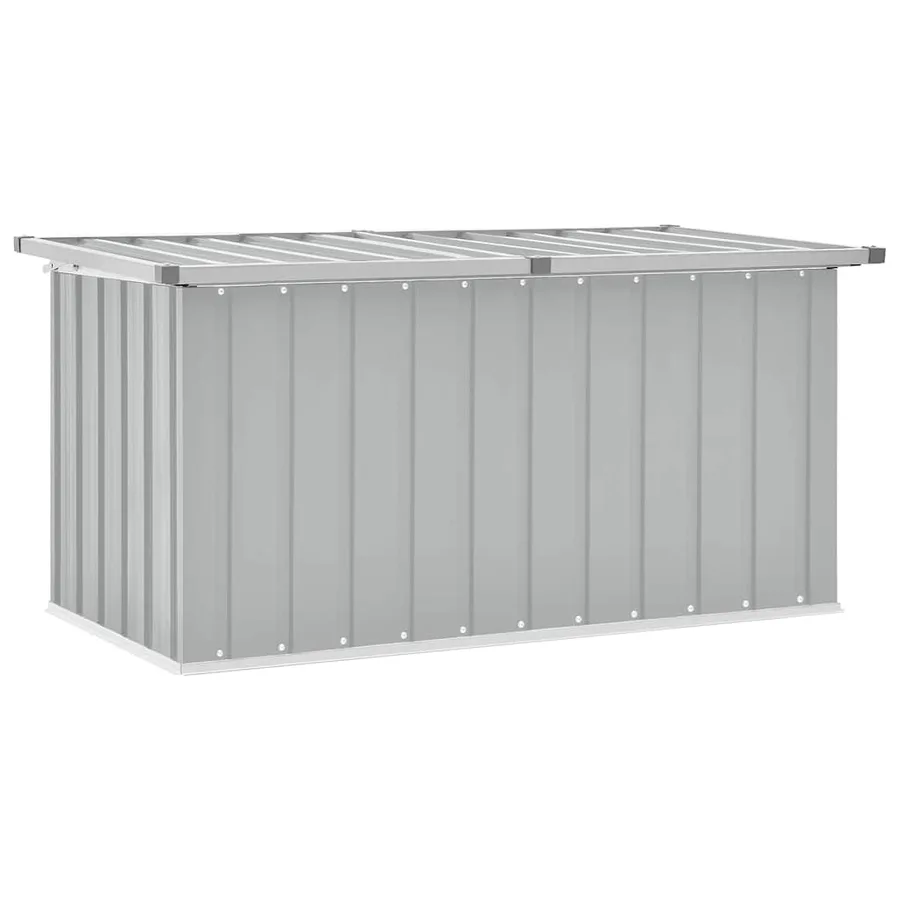 Boîte de rangement de jardin Gris 129x67x65 cm - 2