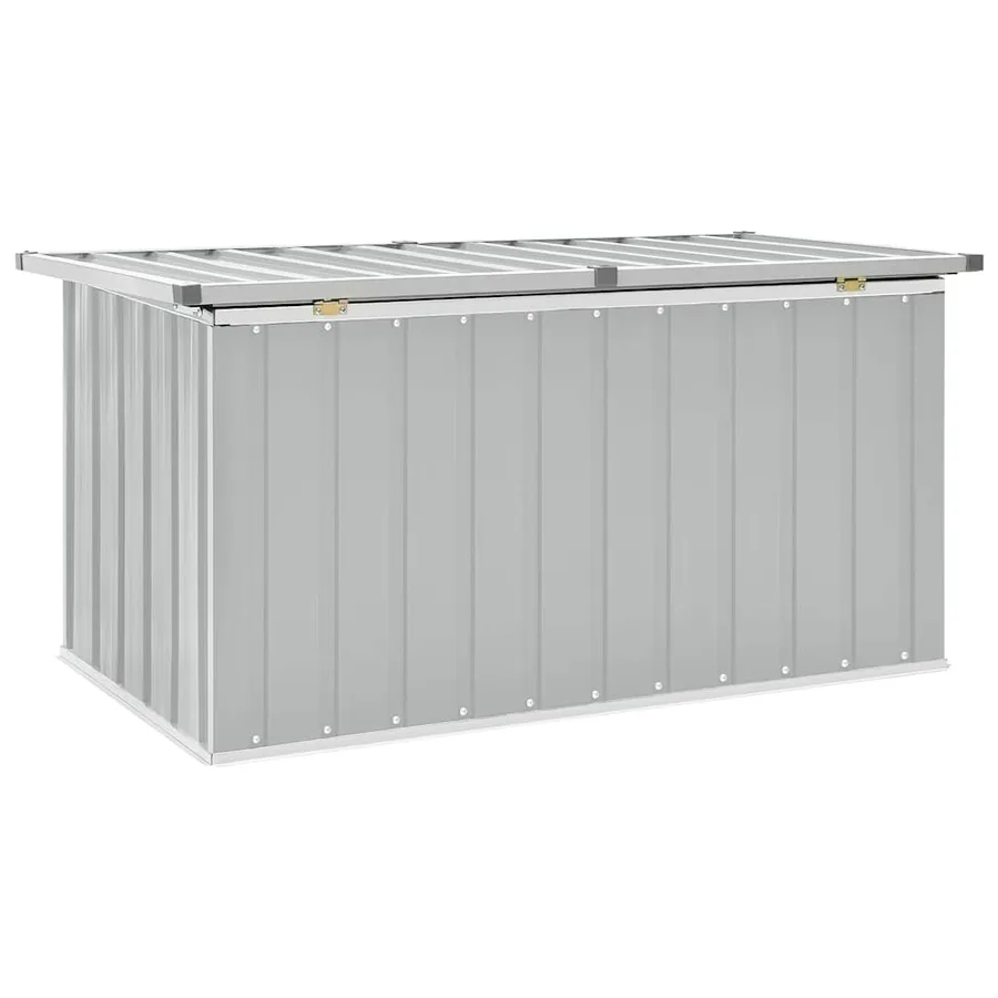 Boîte de rangement de jardin Gris 129x67x65 cm - 6