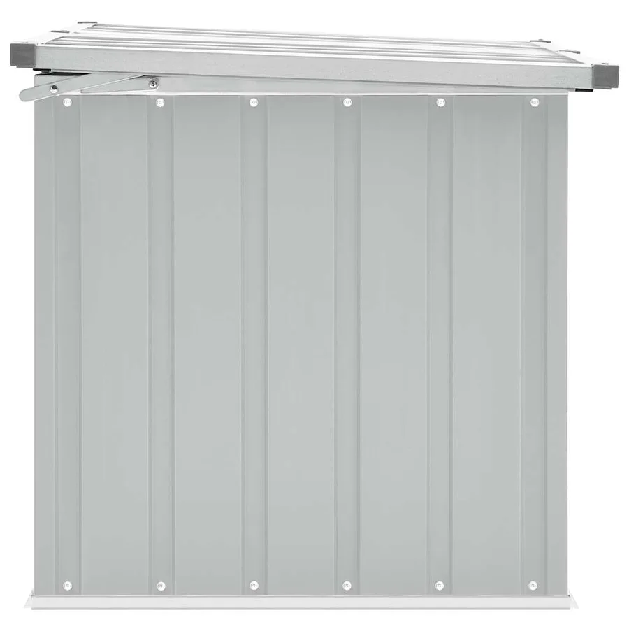 Boîte de rangement de jardin Gris 129x67x65 cm - 7