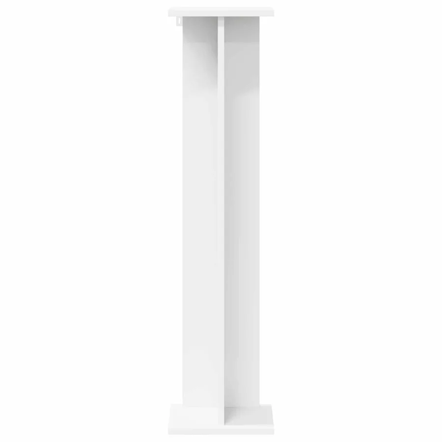 Support de Plante Blanc 25 x 25,5 x 100,5 cm Bois d’ingénierie - 5