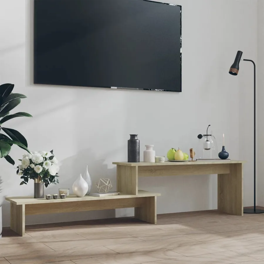 Meuble TV Chêne sonoma 180x30x43 cm Aggloméré