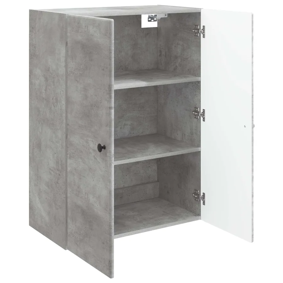 Armoire Murale Gris béton 66 x 34,5 x 90 cm Bois d'ingénierie - 3