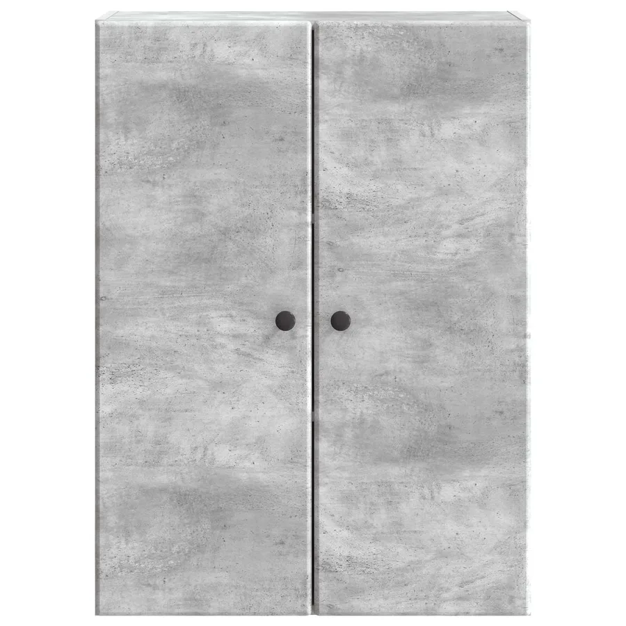 Armoire Murale Gris béton 66 x 34,5 x 90 cm Bois d'ingénierie - 4