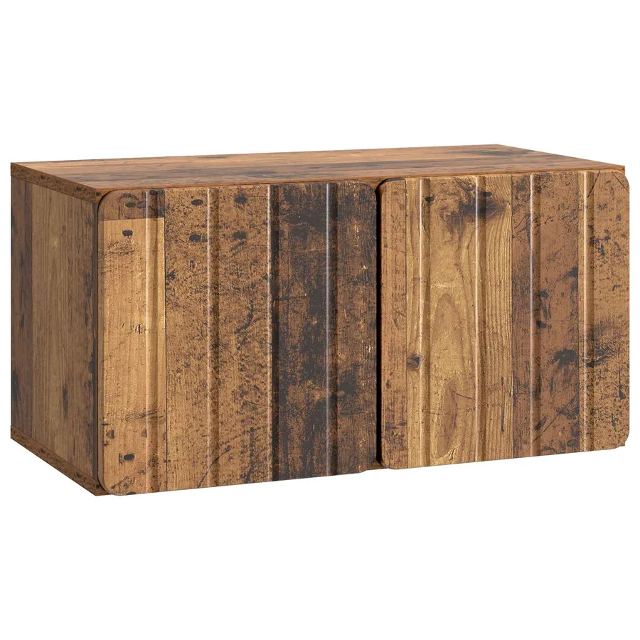 Meuble TV mural 59,5 x 31 x 30 cm Bois ancien Bois d'ingénierie - 2