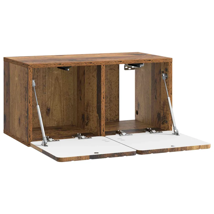 Meuble TV mural 59,5 x 31 x 30 cm Bois ancien Bois d'ingénierie - 5