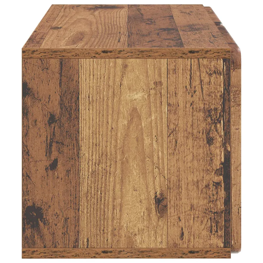 Meuble TV mural 59,5 x 31 x 30 cm Bois ancien Bois d'ingénierie - 7