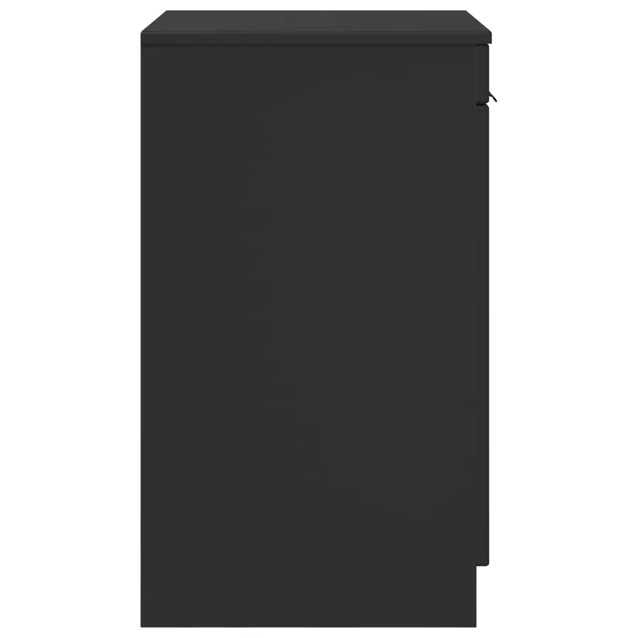 Armoire de salle de bain Noir 54 x 41 x 70 cm Bois d'ingénierie - 5