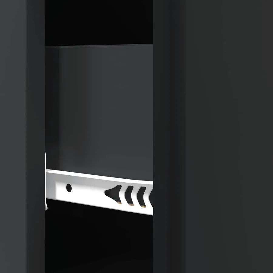 Armoire à tiroirs Noir 33 x 34,5 x 90 cm Bois d'ingénierie - 8