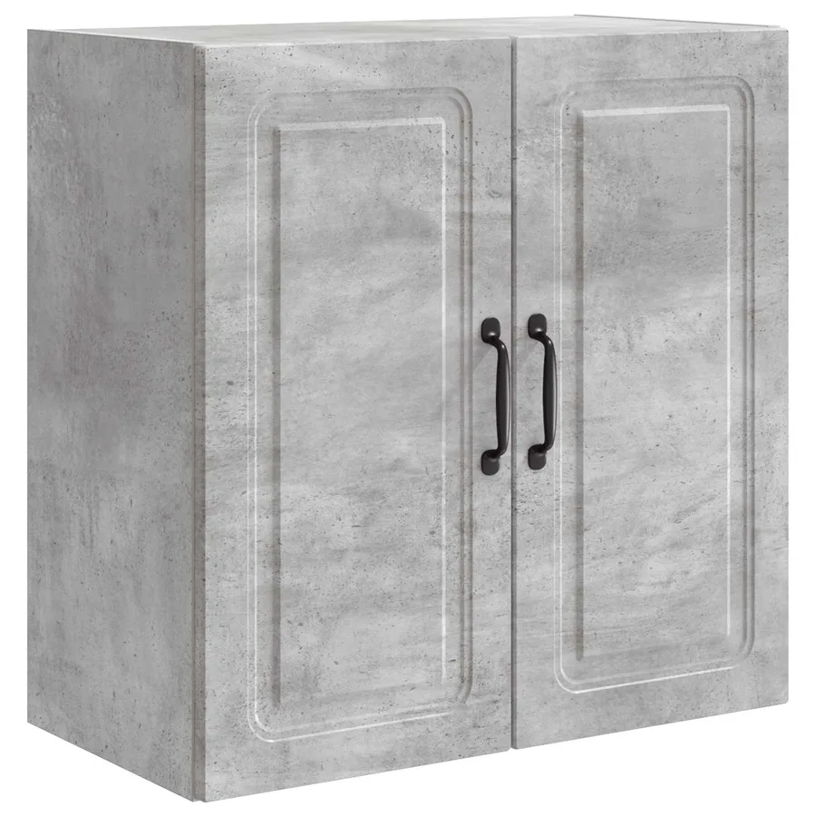 Armoire Murale Gris béton 59 x 31 x 60 cm Bois d'ingénierie - 2