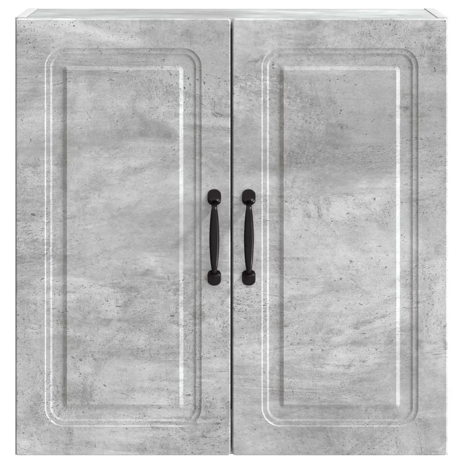 Armoire Murale Gris béton 59 x 31 x 60 cm Bois d'ingénierie - 4