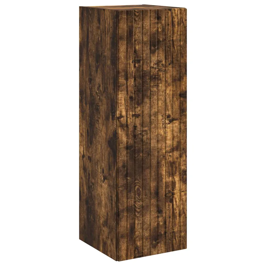 Cabinet de Salle de Bain Mural Chêne fumé 33 x 34,5 x 60 cm - 2