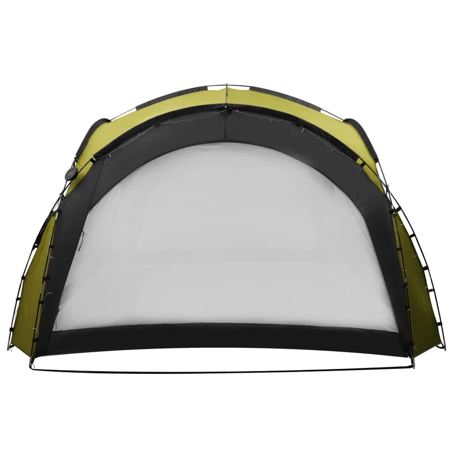 Tente de réception avec LED et 4 parois 3,6x3,6x2,3 m Vert - 5