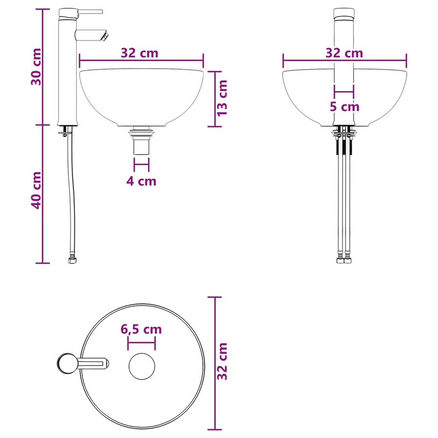Ensemble d'armoire de salle de bain 5 pcs Chêne fumé - 16