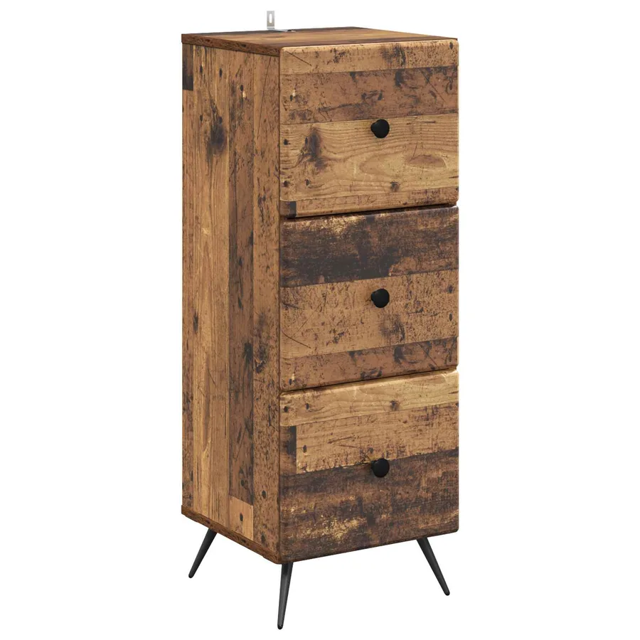 Armoire à tiroirs Bois ancien 33 x 34,5 x 90 cm - 2