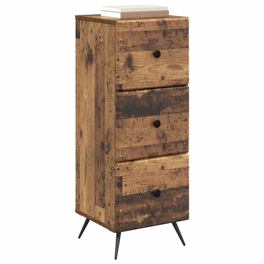 Armoire à tiroirs Bois ancien 33 x 34,5 x 90 cm - 3