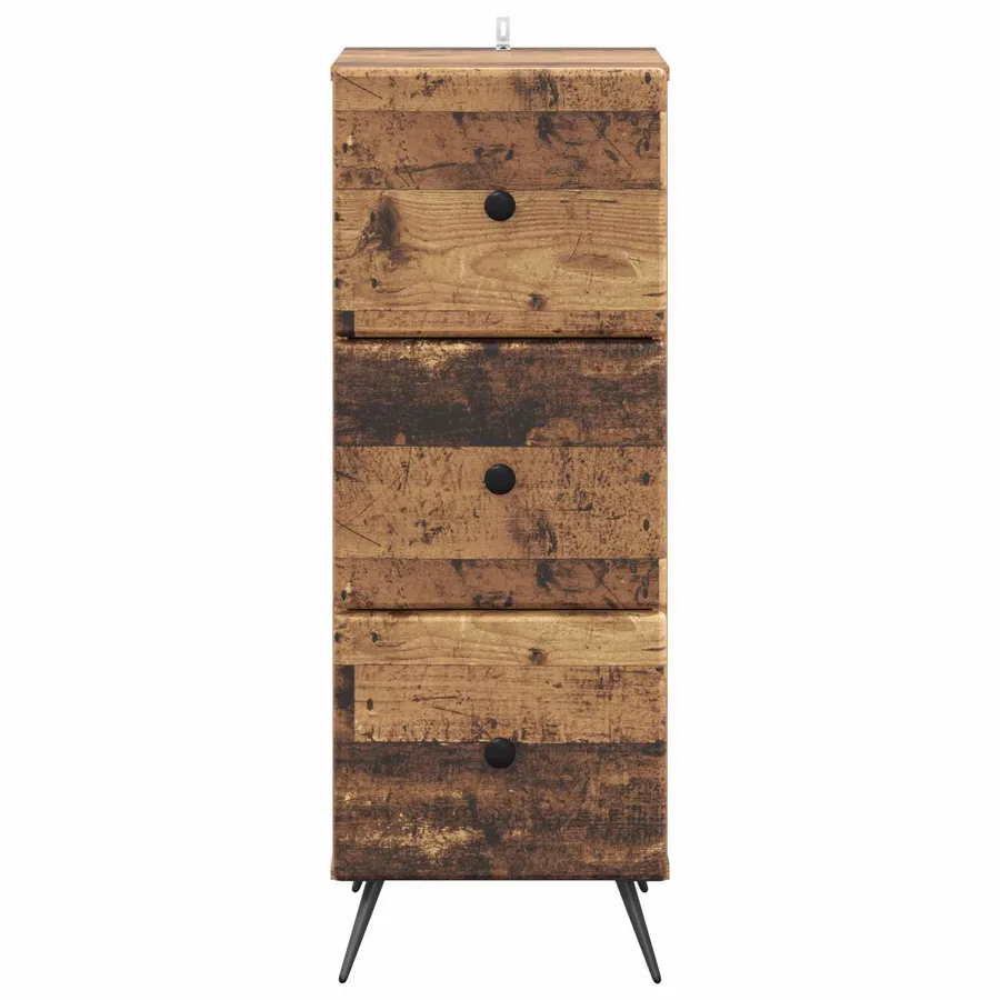 Armoire à tiroirs Bois ancien 33 x 34,5 x 90 cm - 6