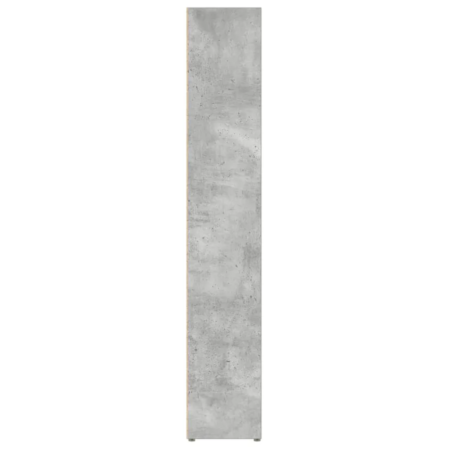Armoires à CD 2 pcs Gris béton 21x16x93,5 cm Aggloméré - 6