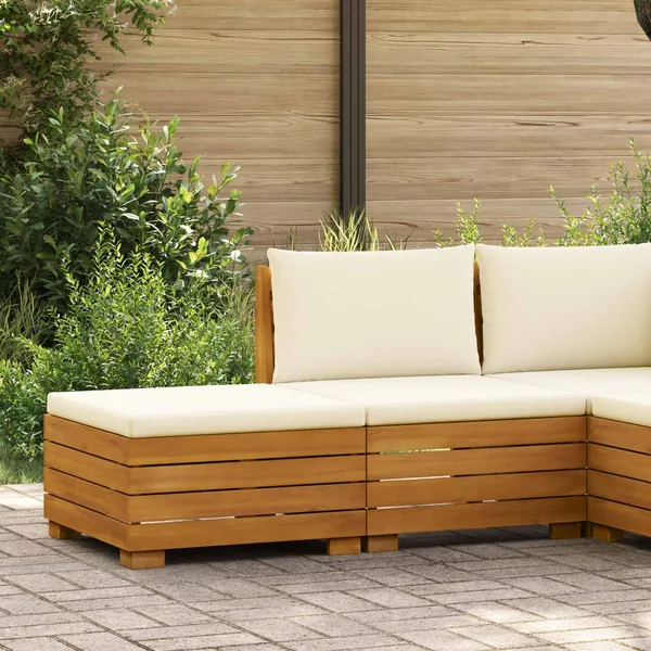 Ensemble de salon de jardin 2 Pièce Marron Bois d'Acacia Massif