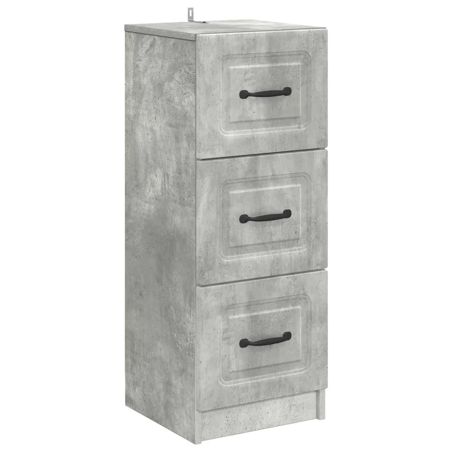 Armoire à tiroirs Gris béton 33 x 34,5 x 87 cm - 2