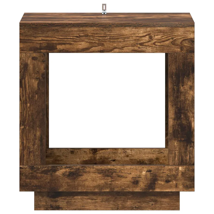 Table d'appoint Chêne fumé 60 x 40 x 65 cm Bois d'ingénierie - 4