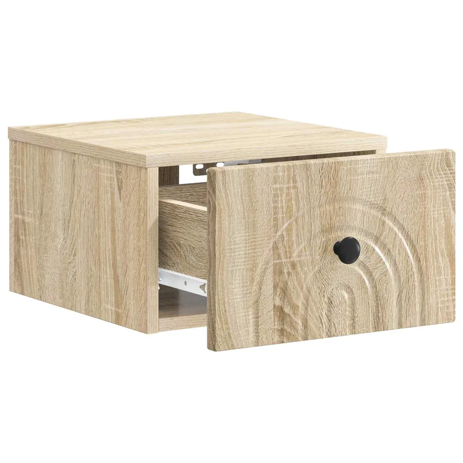 Cabinet de chevet mural Chêne Sonoma 33 x 34,5 x 20 cm - 4