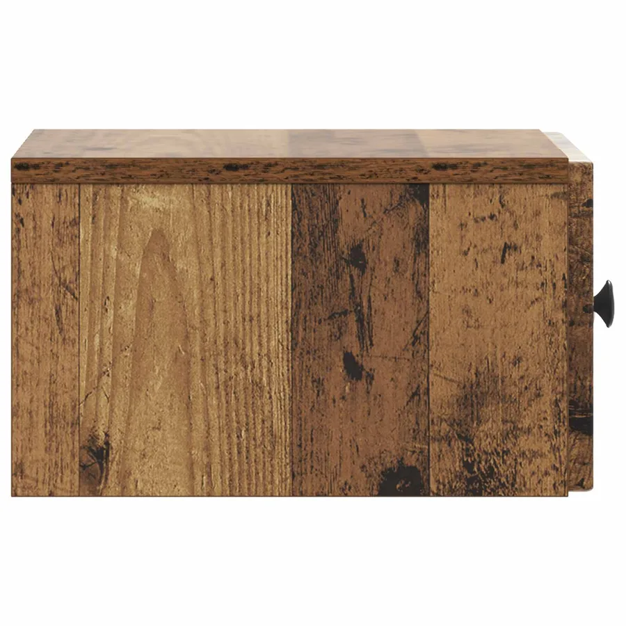 Cabinet de chevet mural Bois ancien 33 x 34,5 x 20 cm - 6