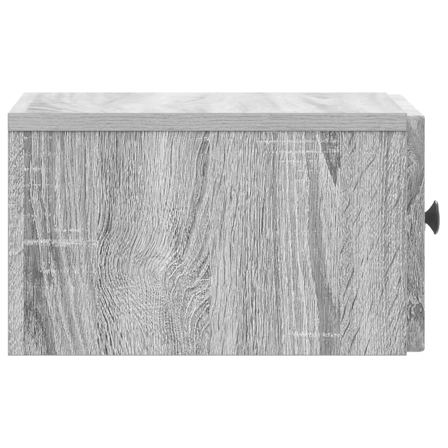 Cabinet de chevet mural Sonoma gris 33 x 34,5 x 20 cm - 6